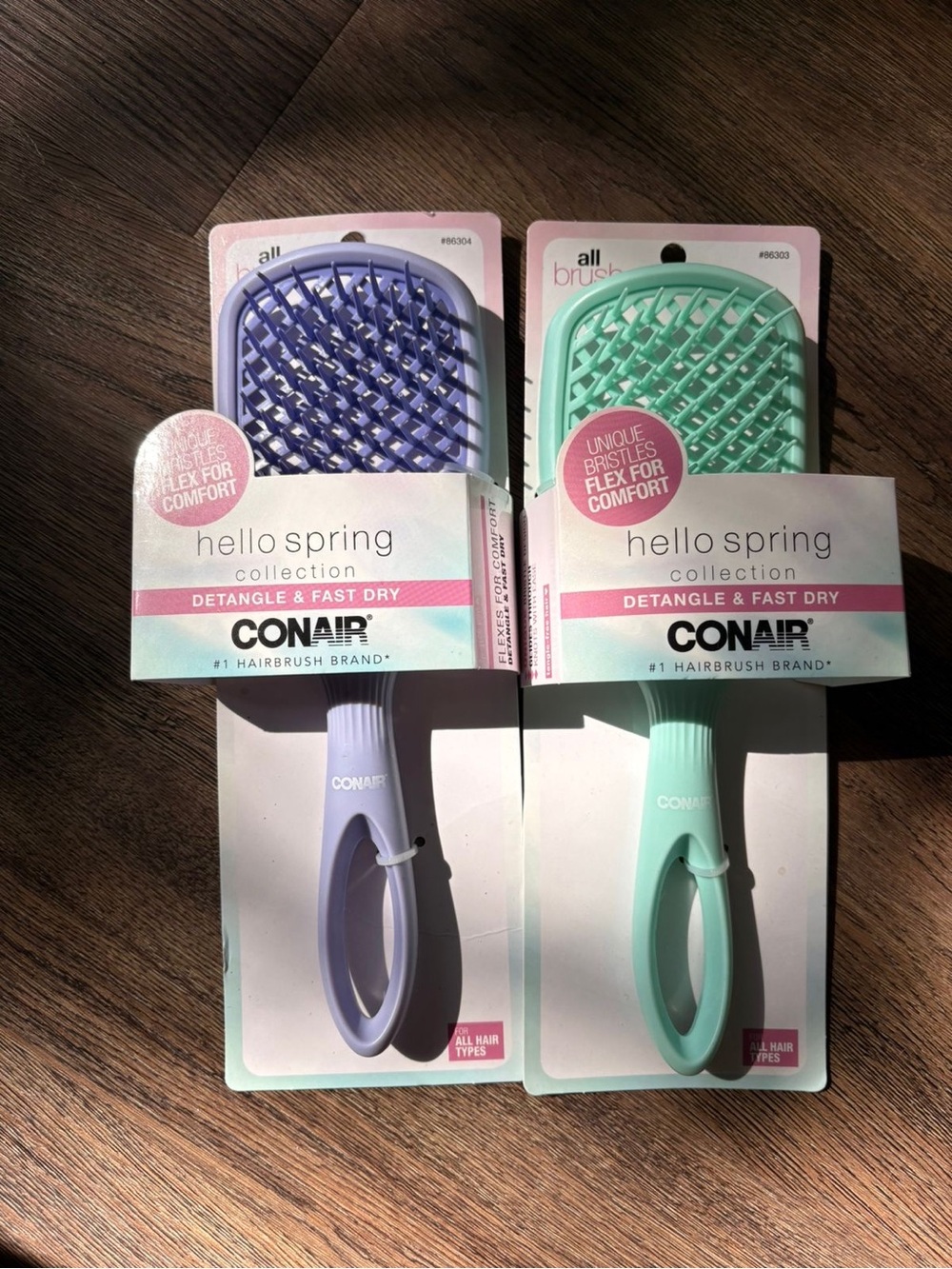 Conair All Brush Hello Spring Detangle & Fast Dry Hair Brush